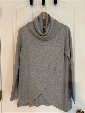 Ripe Maternity Gray Cowl Neck Women's Sweater